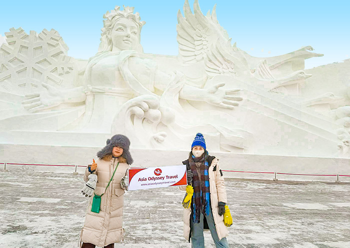 AOT guests at Sun Island in Harbin AOT guests at Sun Island in Harbin