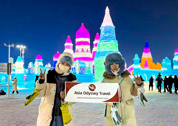 AOT Guests visiting Harbin Ice and Snow World AOT Guests visiting Harbin Ice and Snow World