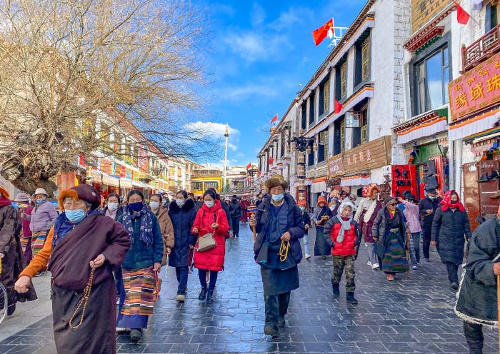 Take a Walk around Lhasa Barhkor Street Lhasa Barhkor Street