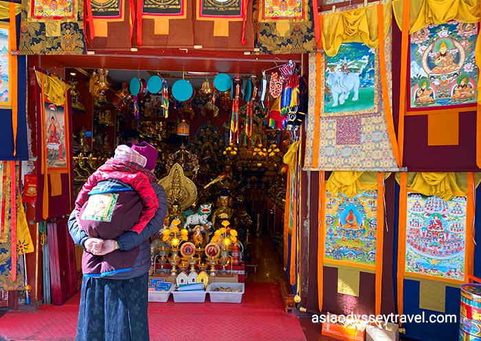 Featured Tibetan Shop at Barhkor Street Lhasa Barhkor Street