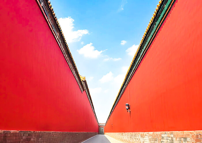 Red Wall of Beijing Forbidden City