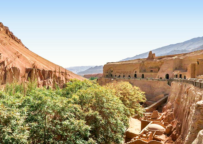 Bezeklik caves show Ancient Buddhist murals