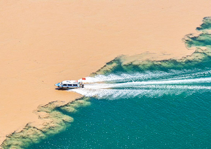 The Yellow River (green one) & The Tao River (yellow one)