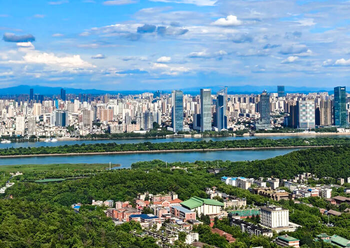 Overview of Changsha City from Mount Yuelu
