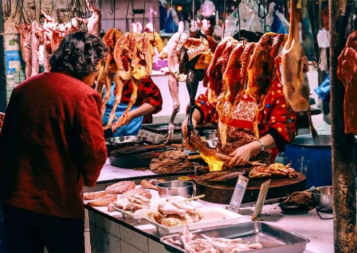 Local Farmer's Market in Chengdu