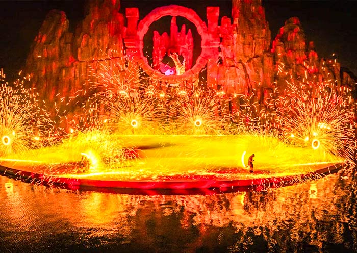 China Horse Town Resort Legend of the Fire Horse Performance