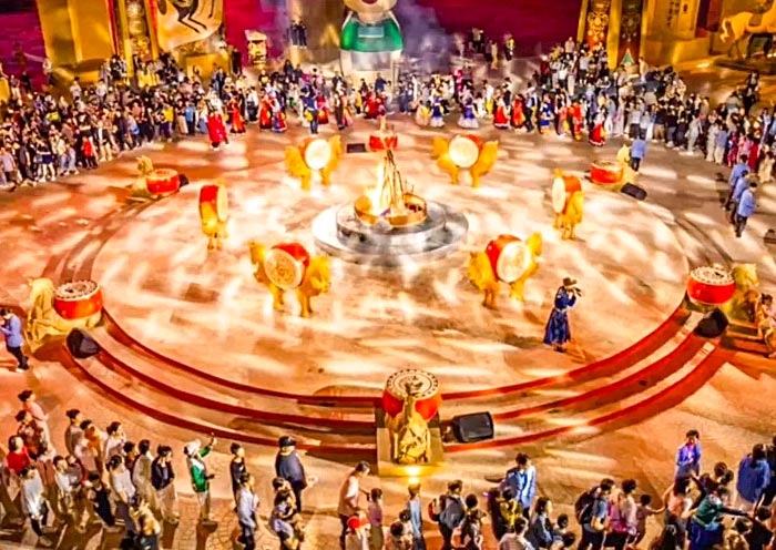 China Horse Town Resort Bonfire Party