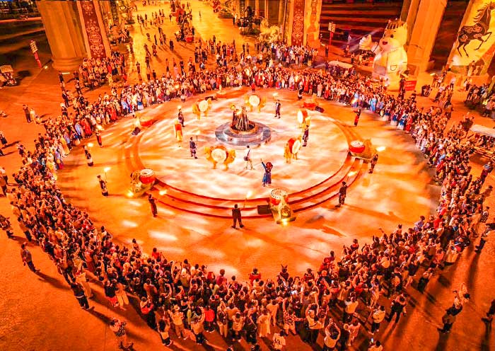 China Horse Town Resort Bonfire Party