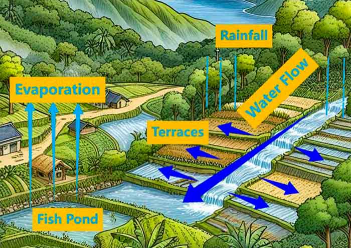 How Rice Terraces Irrigation System Works