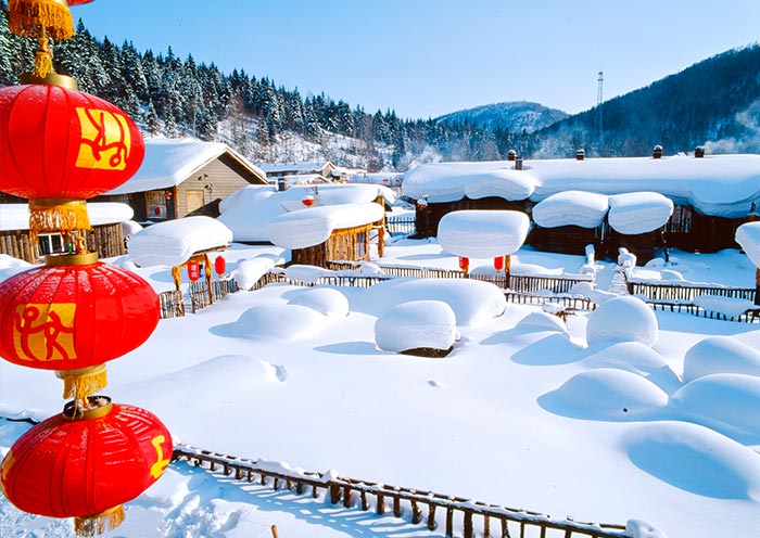 China Snow Town