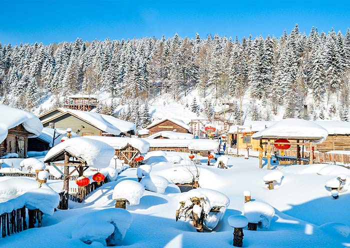 China Snow Town