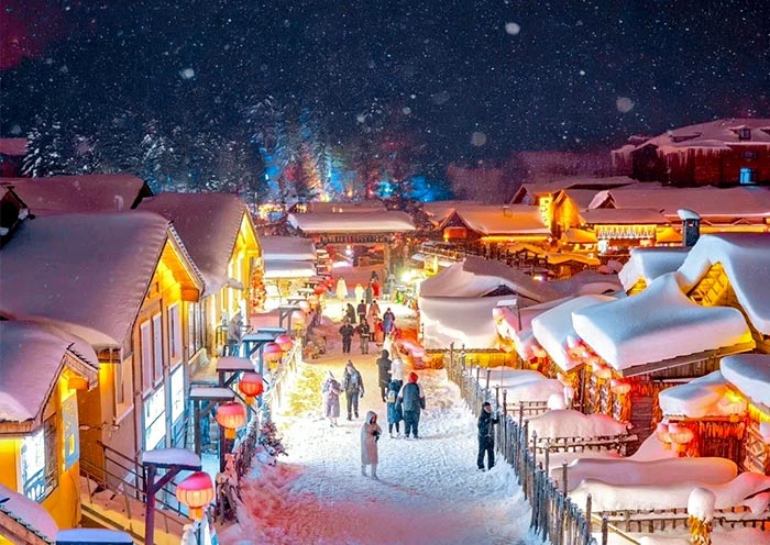 China Snow Town