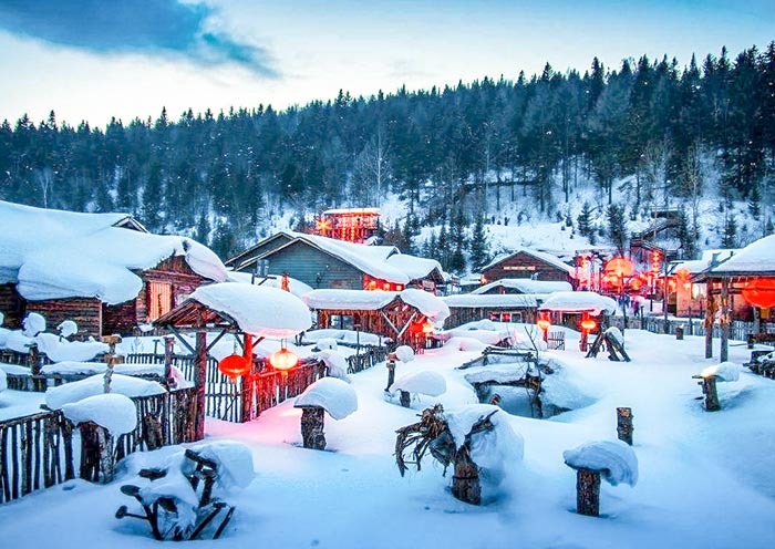 China Snow Town