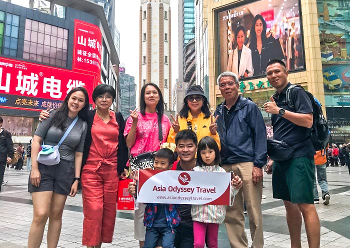 Travel with AOT to Jiefangbei Square, Chongqing