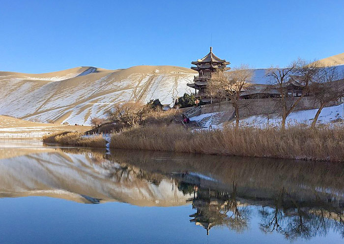 Winter with Snow at Crescent Lake