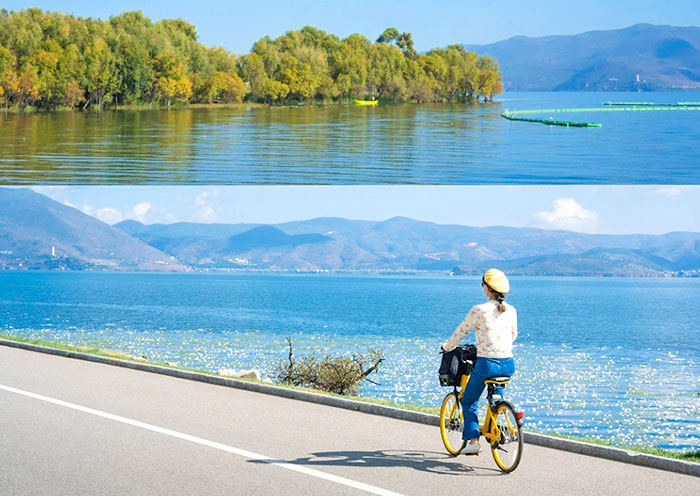 Bike Journey Alongside Erhai Lake