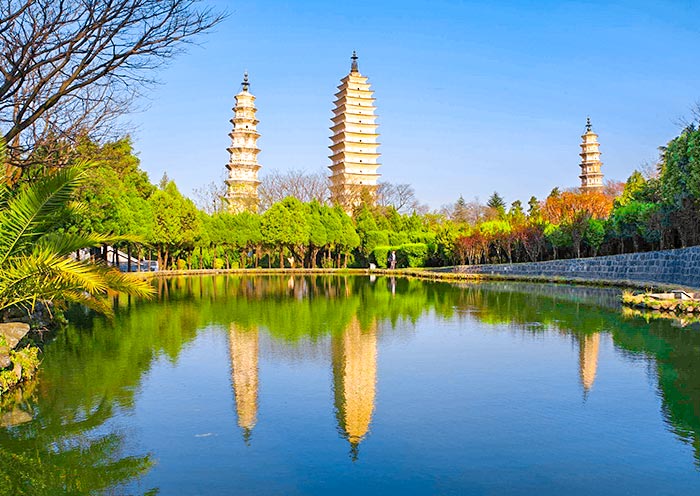 Reflections of the Three Pagodas