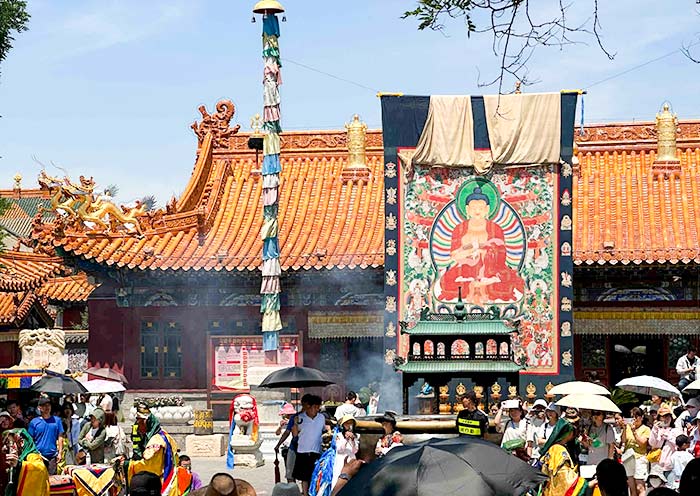 Buddha Thangka Unveiling Ceremony, Dazhao Temple