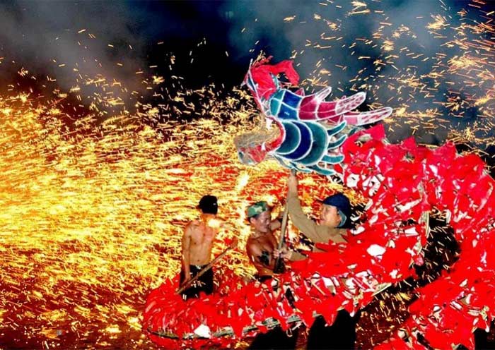 Dragon Dance and Firework Festival in Guizhou