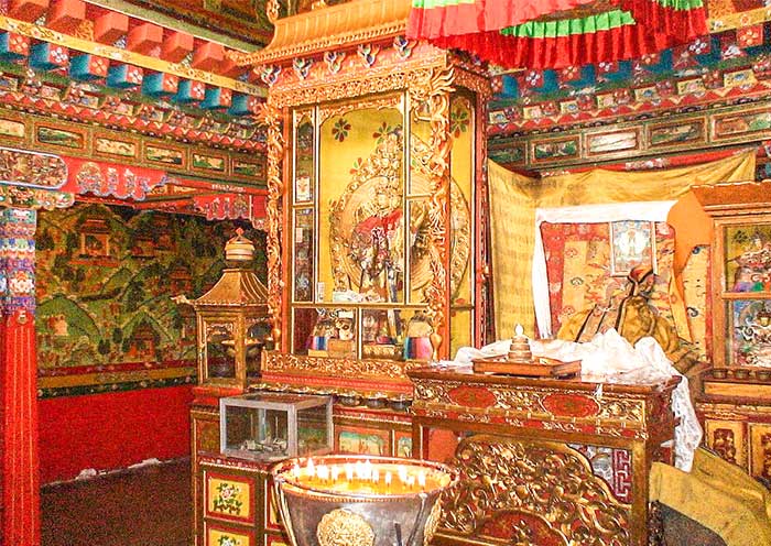 Hall of Drepung Monastery Lhasa Drepung Monastery