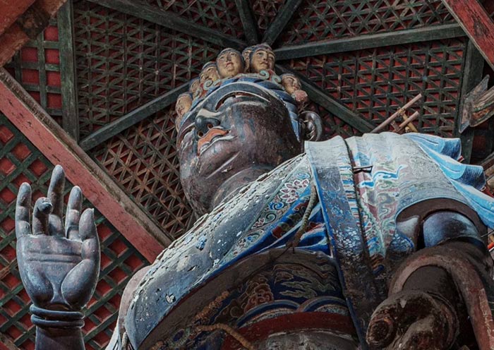 Statue of Eleven-faced Guanyin, Dule Temple