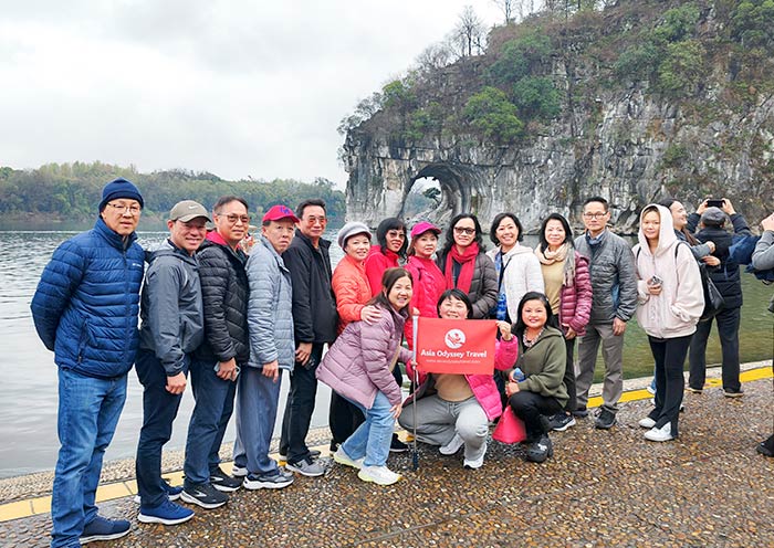 Our guests at Elephant Trunk Hill