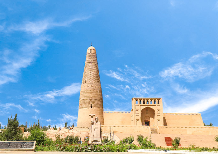 The minaret is named after the Turpan ruler Emin Khoja