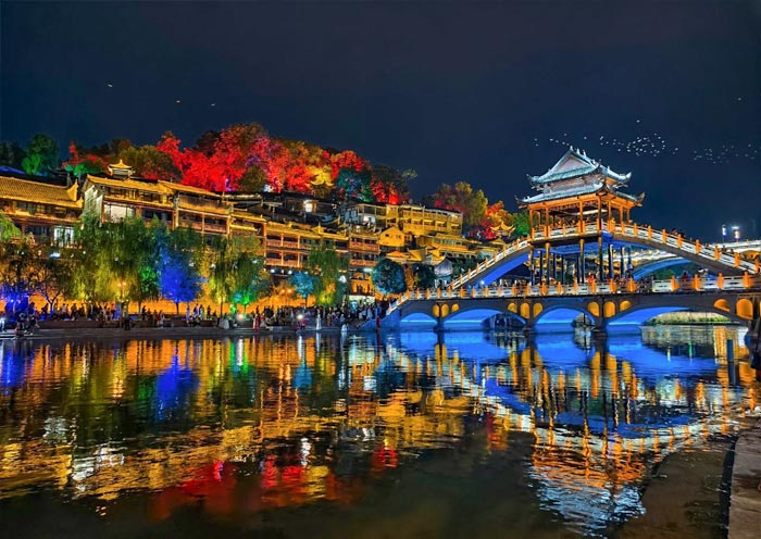 Night View of Fenghuang Ancient Town