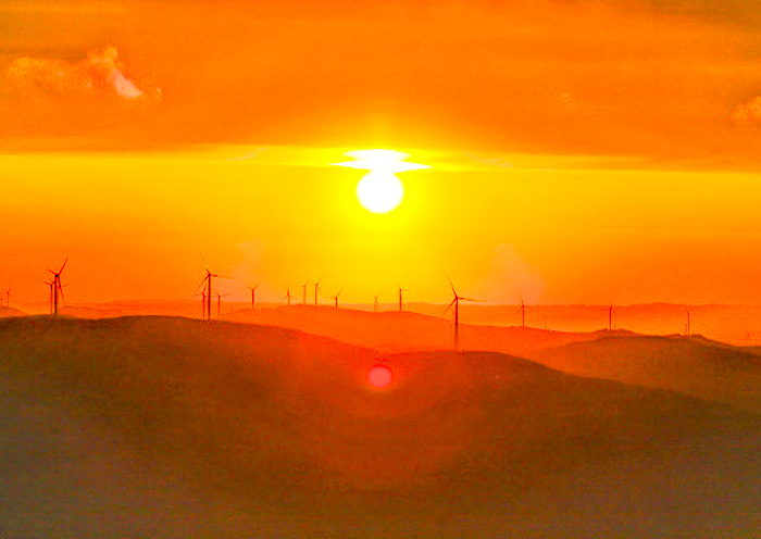 Sunset View of Grasslands in the Clouds Scenic Area