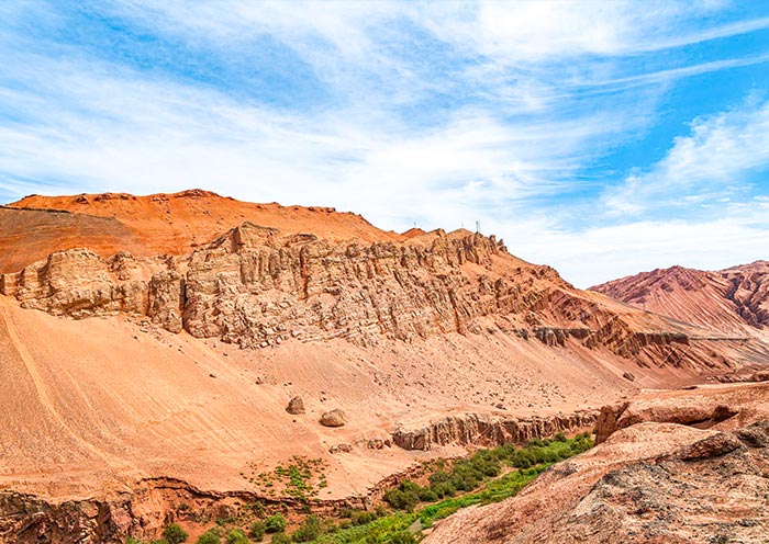 The Flaming Mountain in Turpan