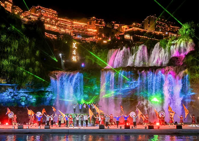 Furong Ancient Town Night View