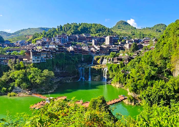 Daytime View of Furong Ancient Town