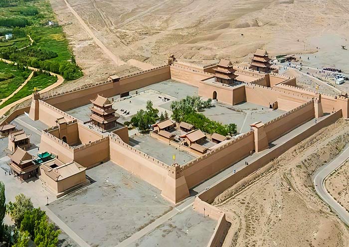 Bird-eye View of Jiayuguan Pass Bird-eye View of Jiayuguan Pass