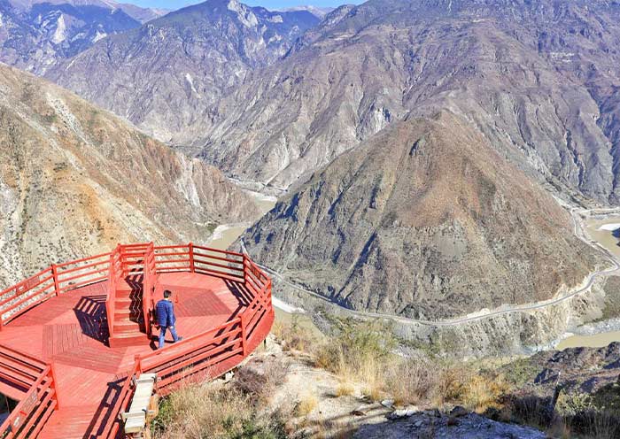 Observation Deck of Great Bend of Jinsha River