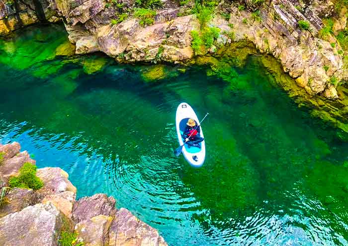 Stand-Up Paddleboarding (SUP) in  Longhuxia Canyon