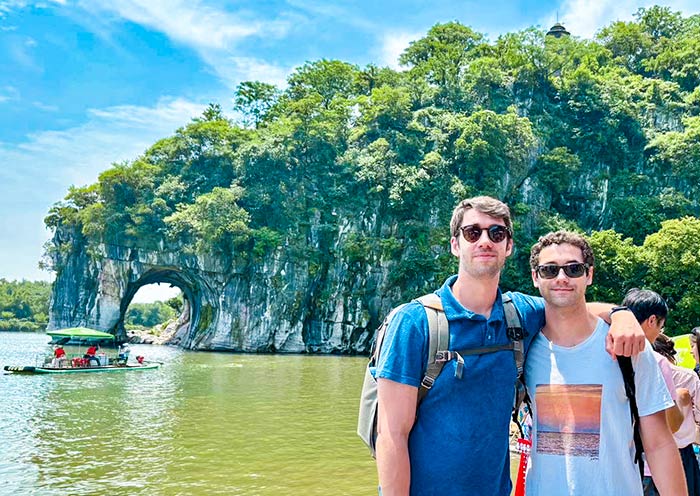 Our guests exploring Iconic Elephant Trunk Hill