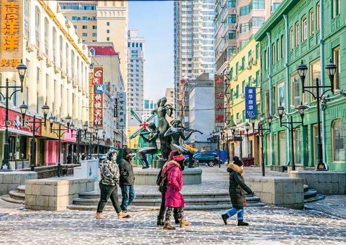 Zhongyang Pedestrian Street, Harbin