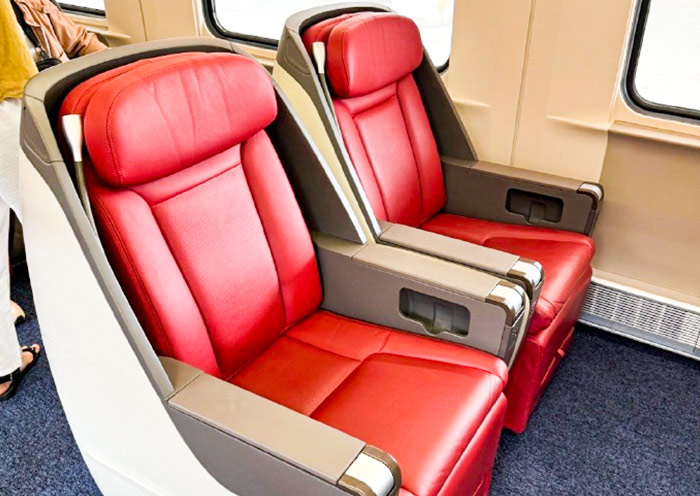 Business Class seats on the High Speed Trains