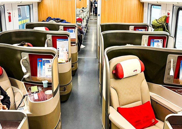 Business Class offers a luxurious experience