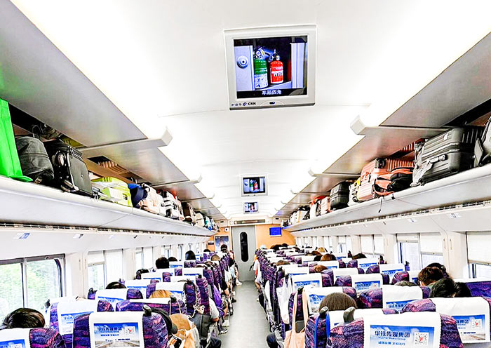 Second class on the high-speed train is a comfortable option