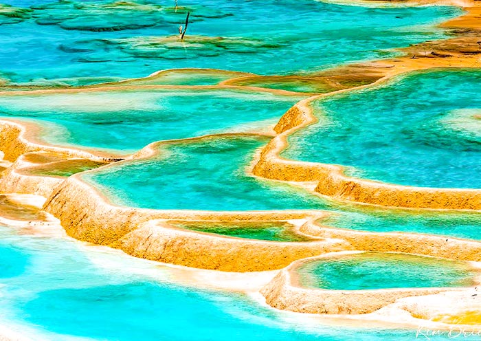 Huanglong National Park Beautiful Water