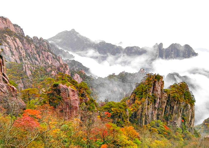 Mountain Huangshan in Autumn