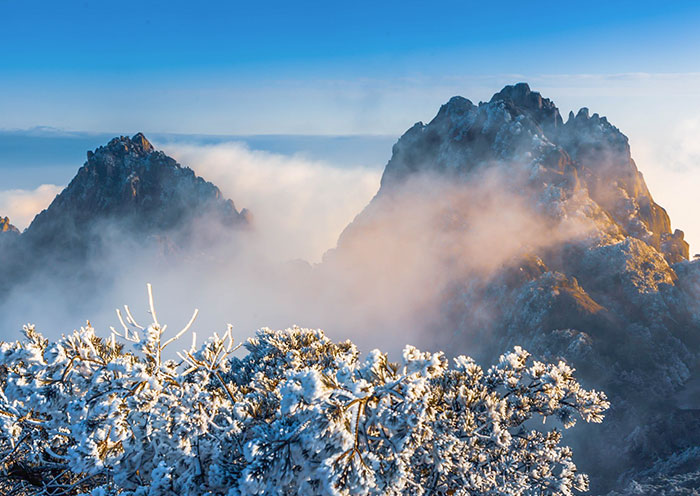 Mountain Huangshan in Winter