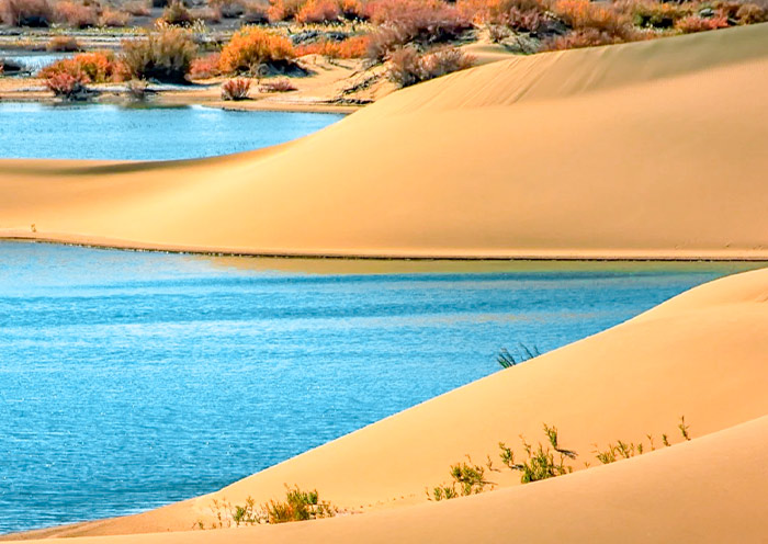 Badain Jaran Desert's Lake View