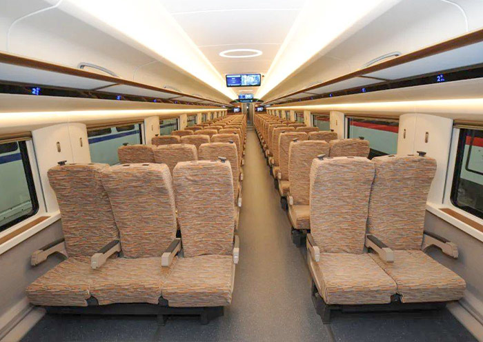 China bullet train: second class