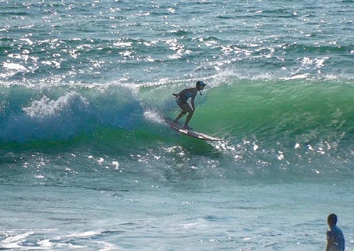 Surfing in Jialeshui Beach