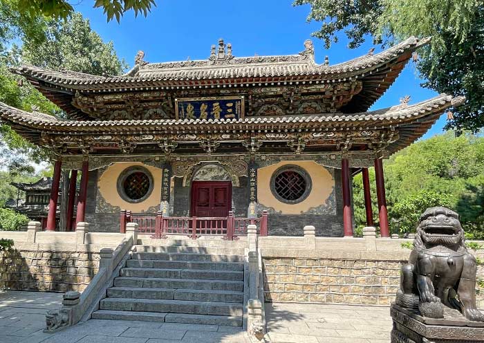Shuijingtai, the temple formed by Wukong in film 