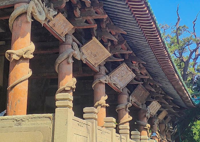 8 wooden carved dragons from Song Dynasty, Jinci Temple