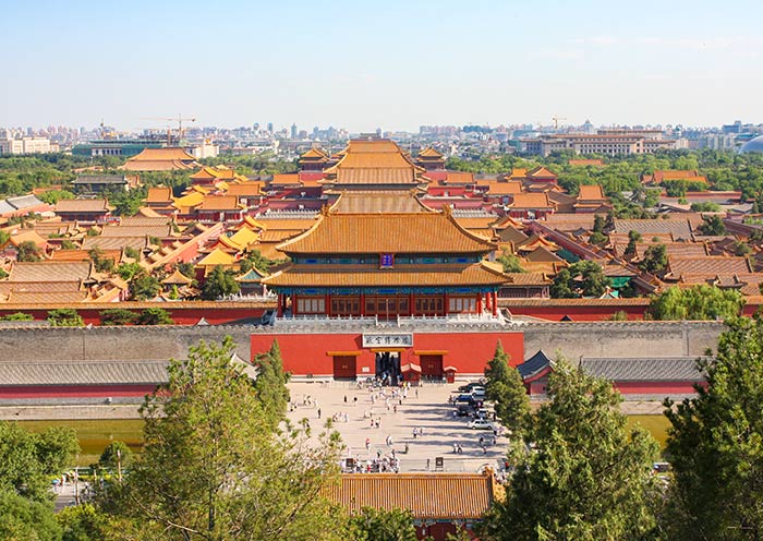 Panoramic View of Forbidden City from Jingshan Park