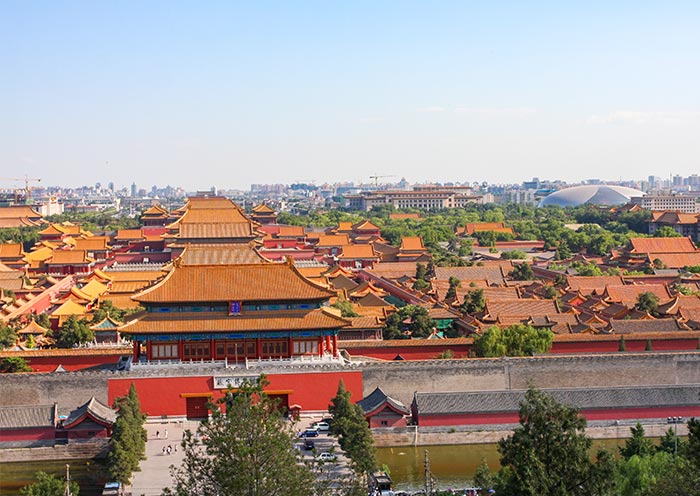 View Forbidden City from Jingshan Park